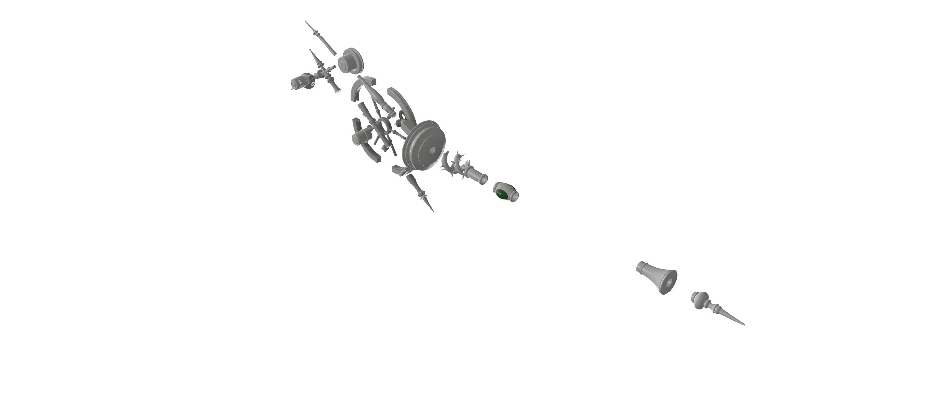 Malleus Draconius Scepter from Twisted Wonderland 3D print model_9