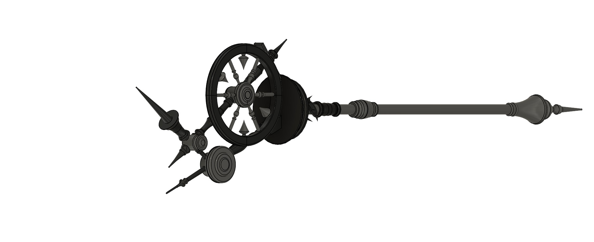 Malleus Draconius Scepter from Twisted Wonderland 3D print model_20