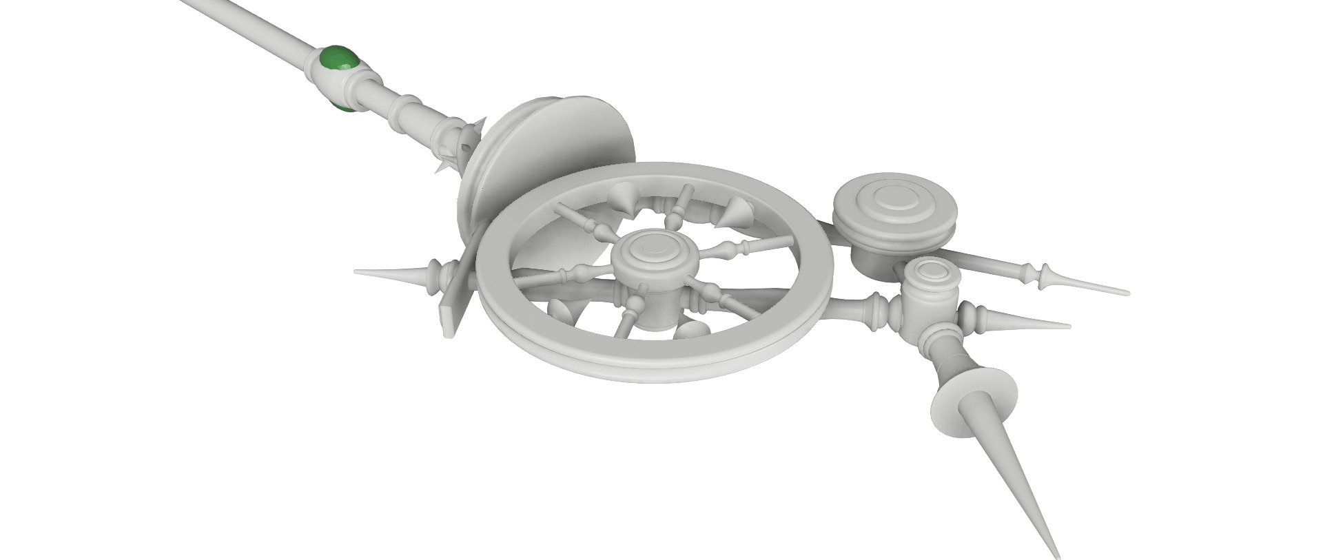 Malleus Draconius Scepter from Twisted Wonderland 3D print model_7