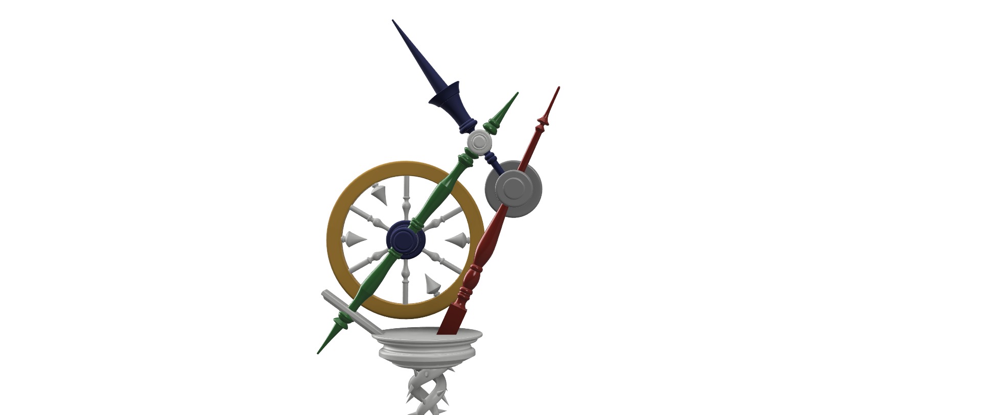 Malleus Draconius Scepter from Twisted Wonderland 3D print model_21