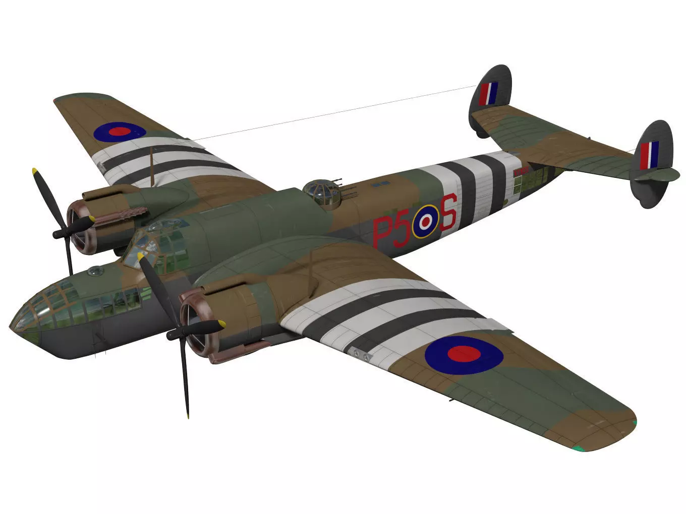 Armstrong Whitworth Albemarle 3D model_0