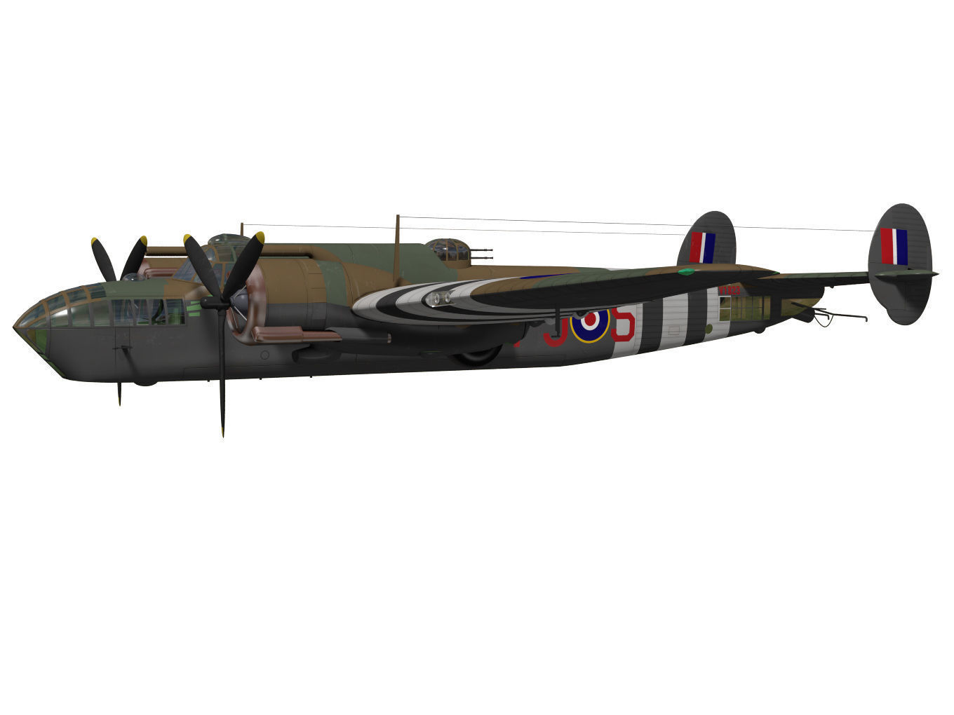 Armstrong Whitworth Albemarle 3D model_2