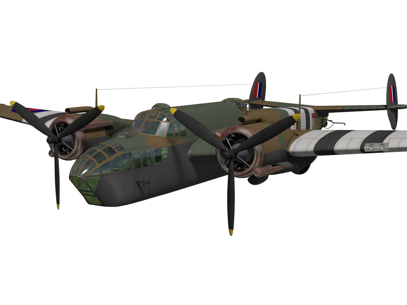 Armstrong Whitworth Albemarle 3D model_4