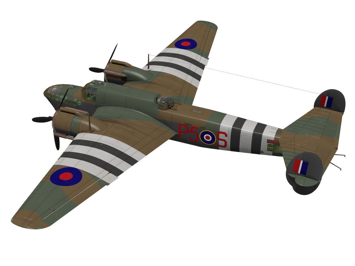 Armstrong Whitworth Albemarle 3D model_1