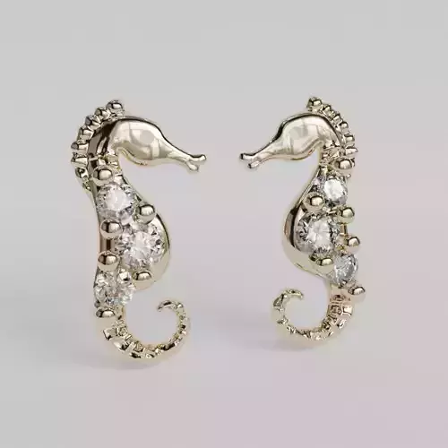 pendientes caballos de mar