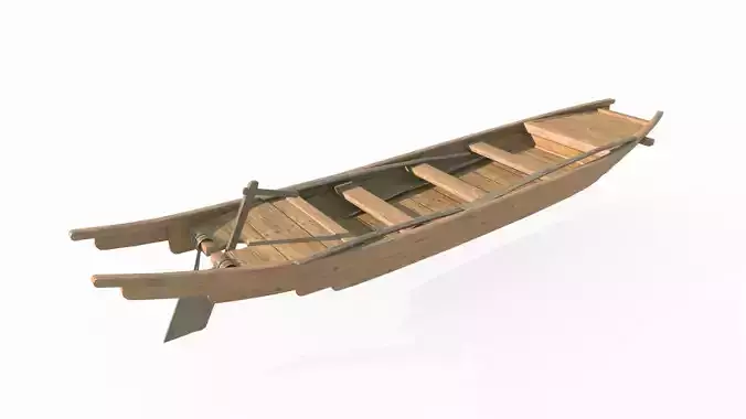 Ancient assault wooden boat