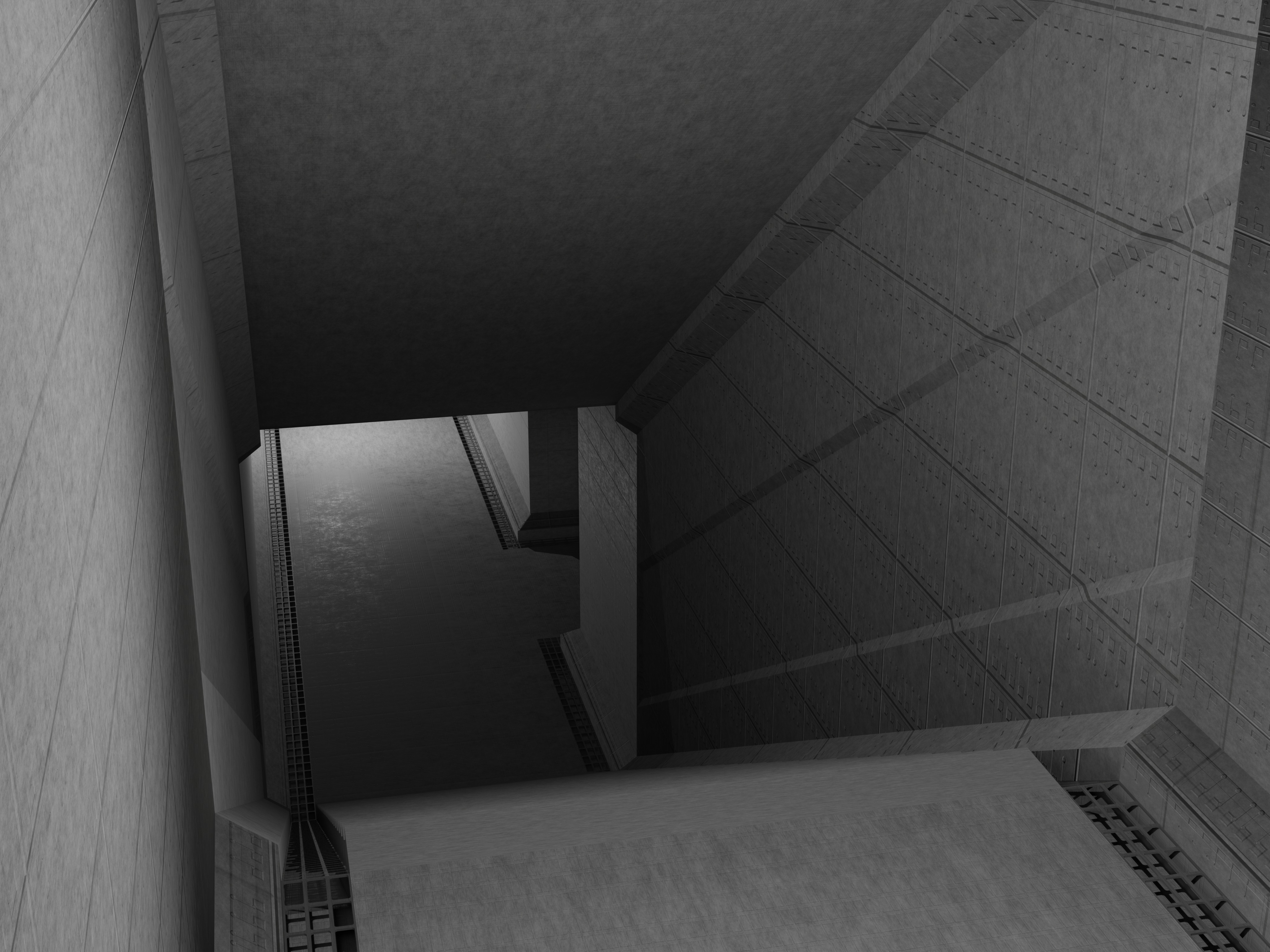 Make your own space station layout - Simple set Low-poly 3D model_1