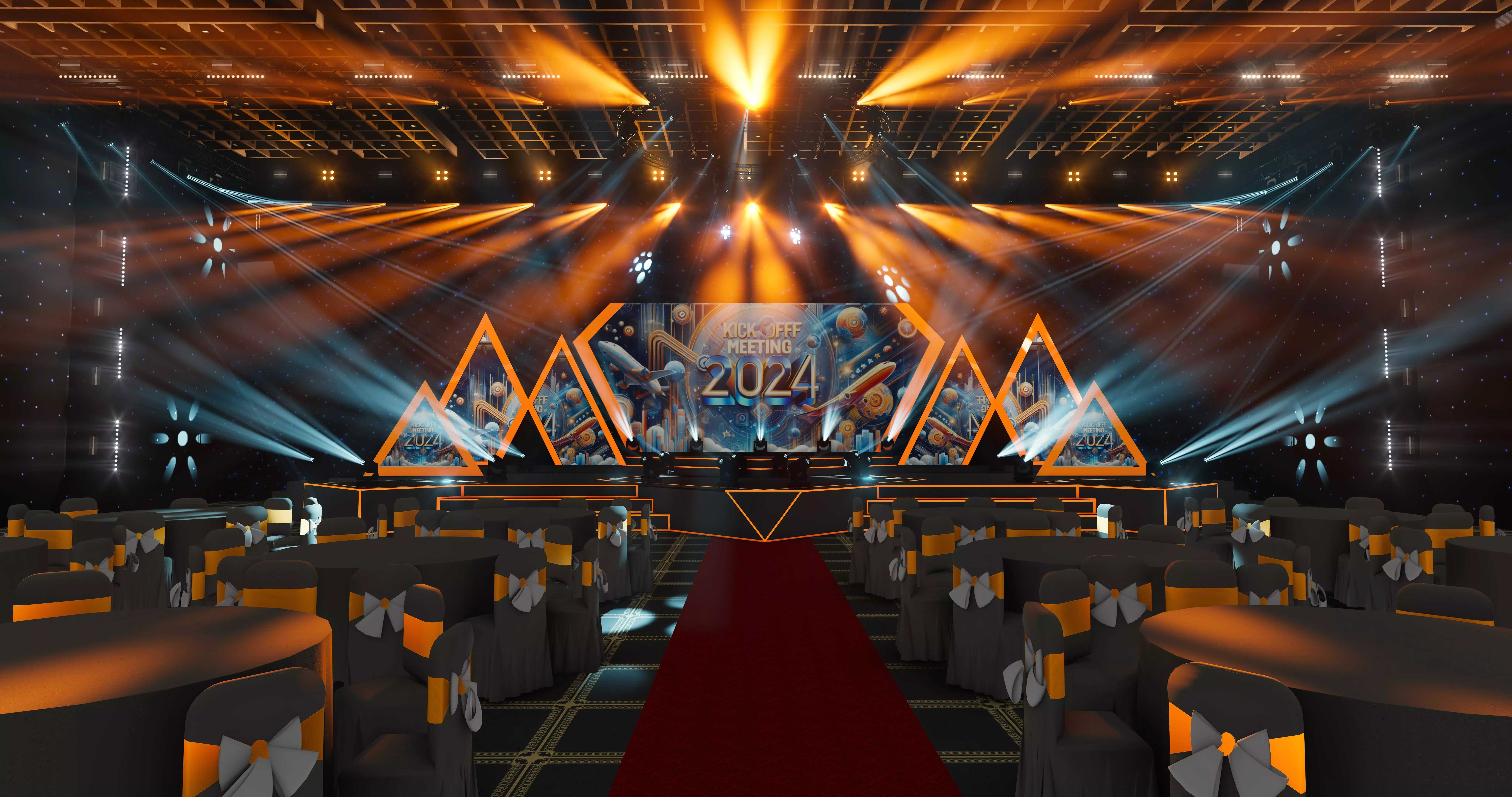 3D event stage design - 12 design 3d model Texture