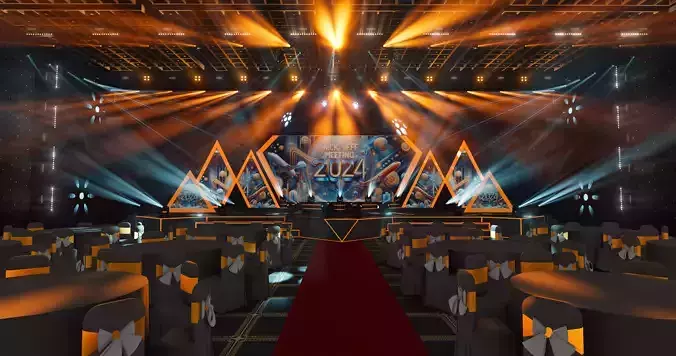 3D event stage design - 12 design 3d model   Texture