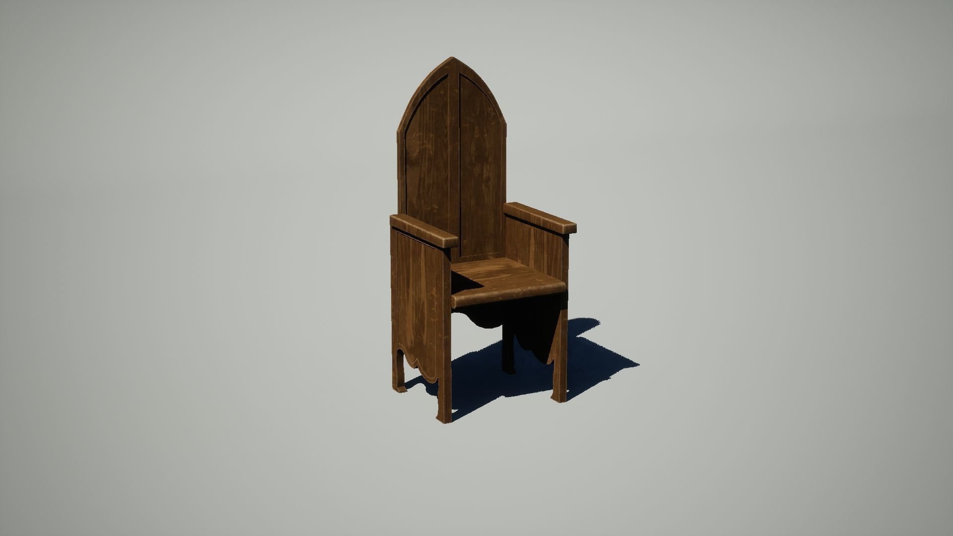 Medieval Table Set Low-poly 3D model_7
