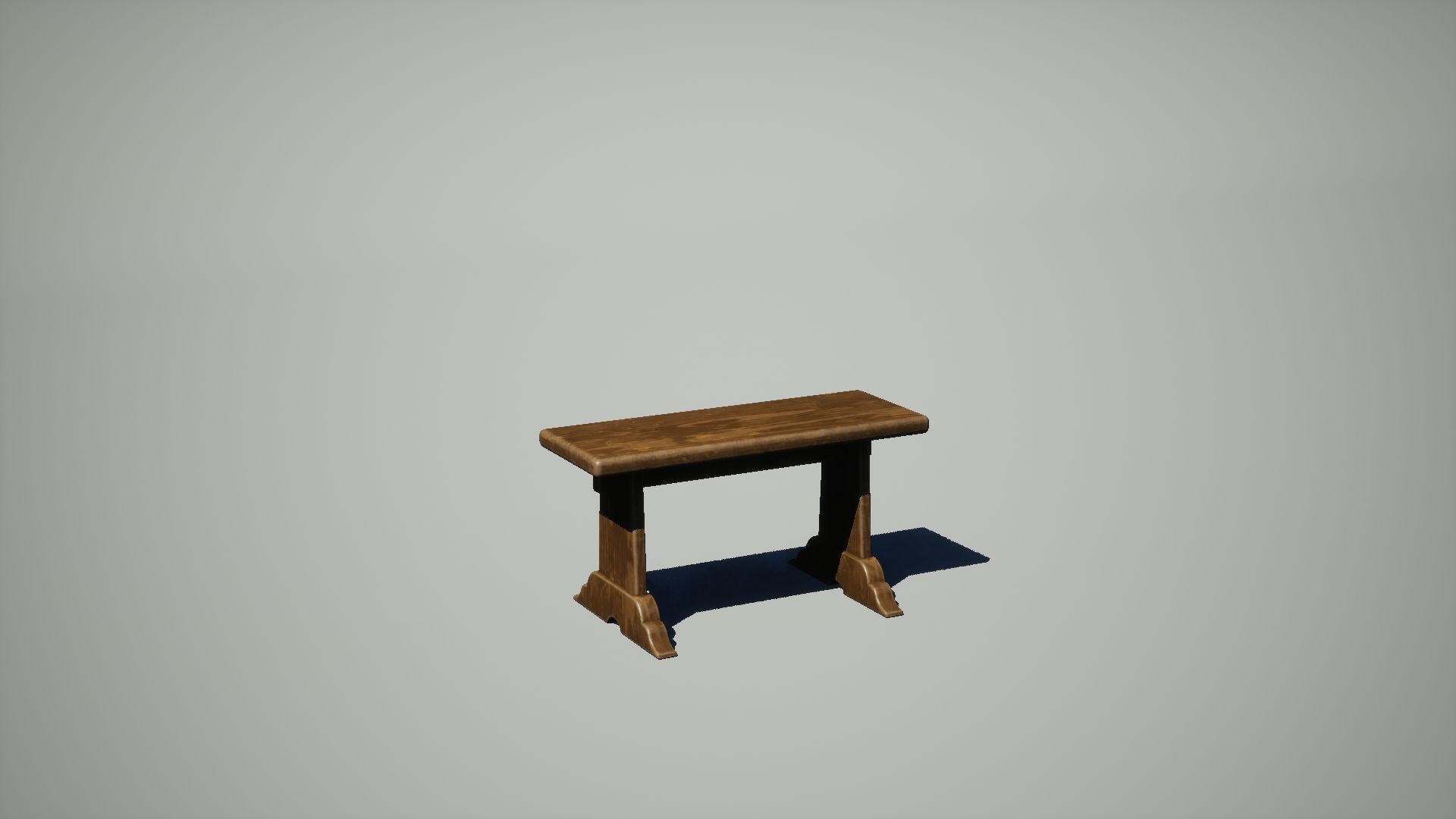 Medieval Table Set Low-poly 3D model_8