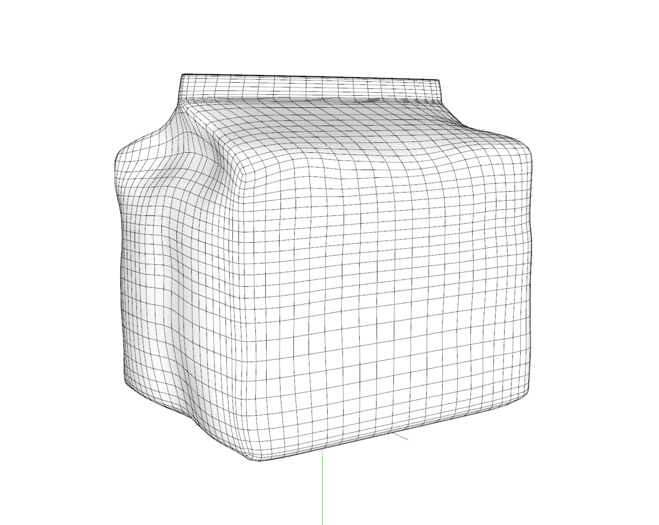 Noodles package Low-poly 3D model_7