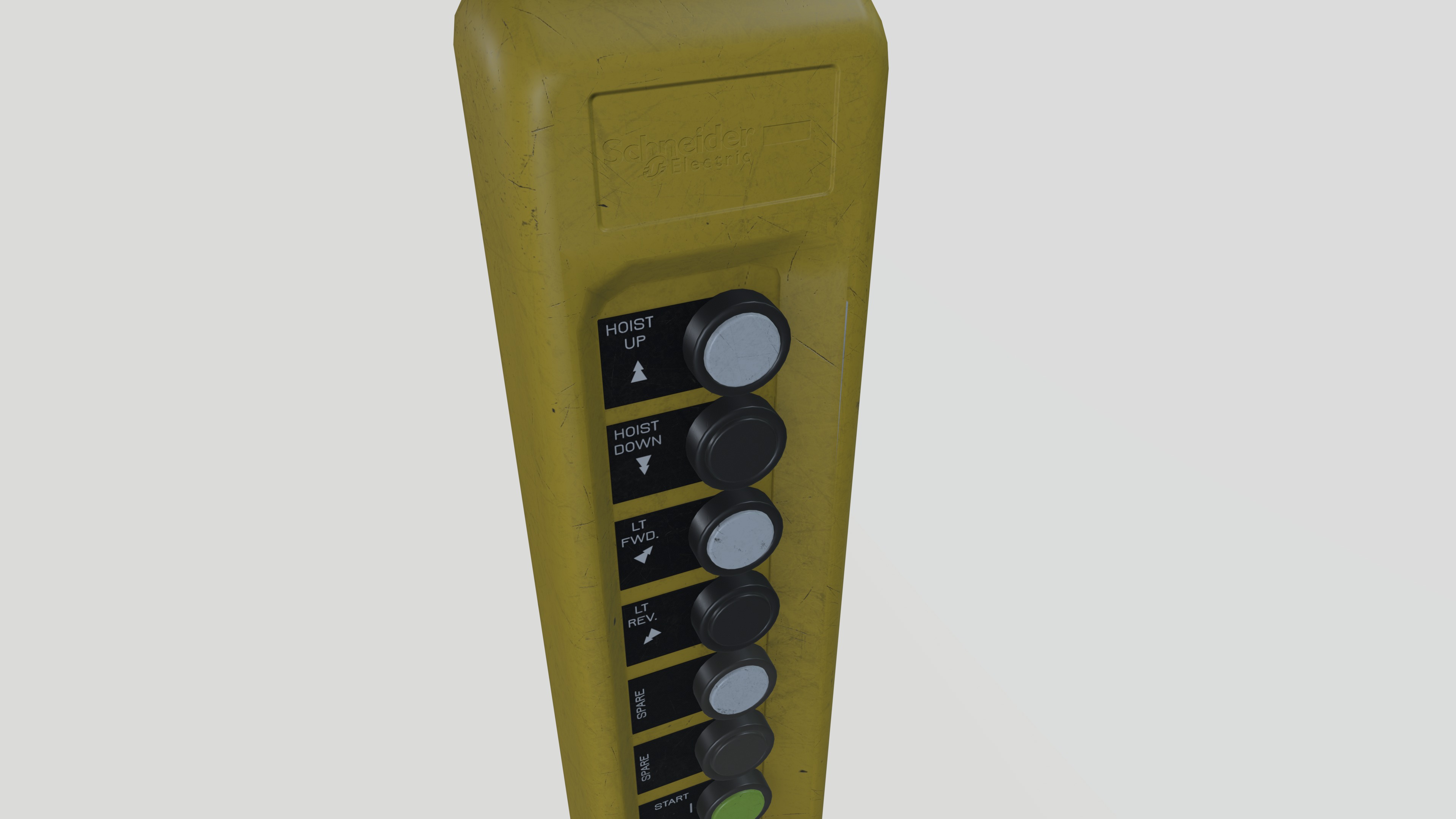EOT Crane Lifting Pendant controller 3D model_4