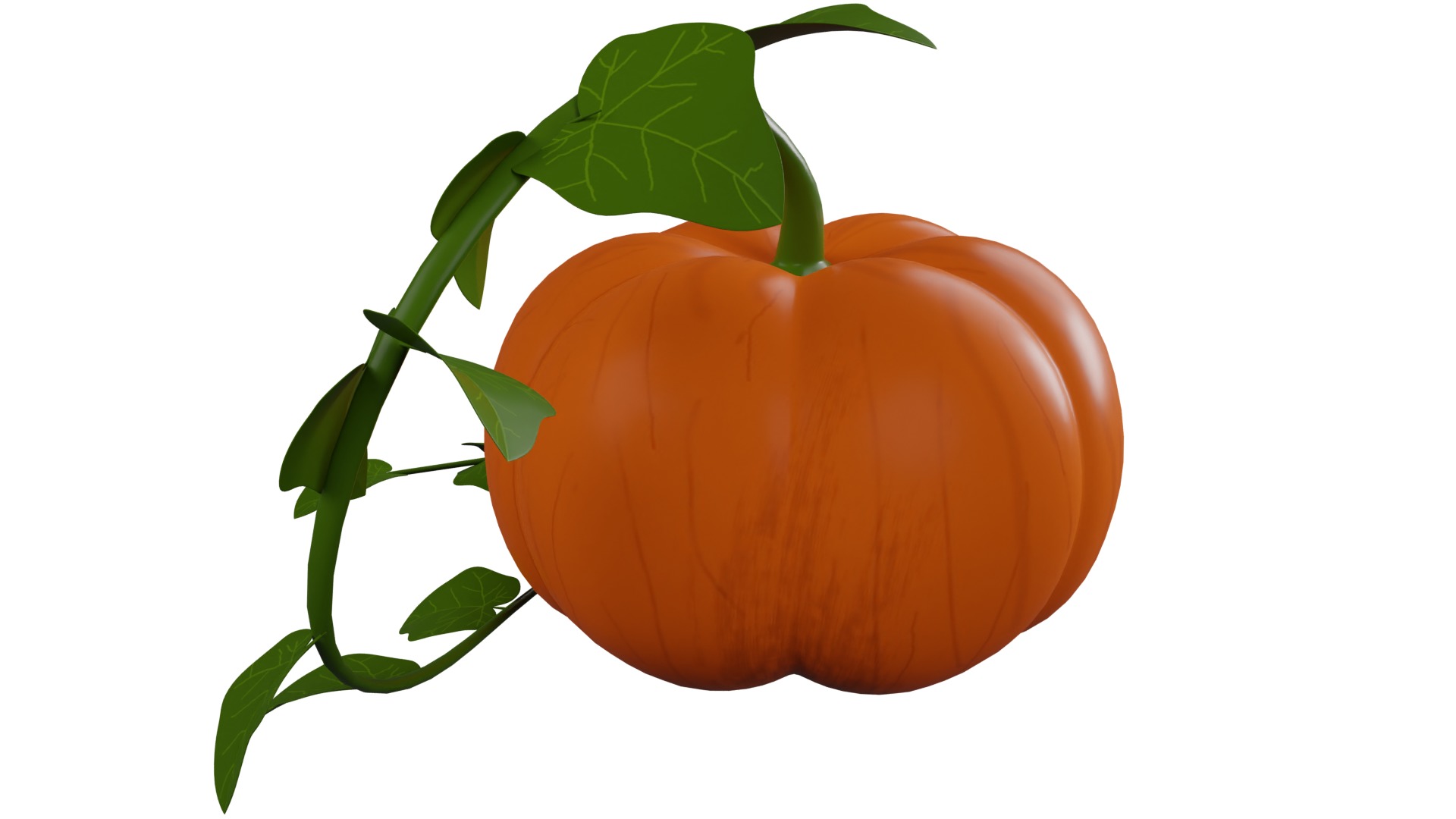 Pumpkin 3D model_3