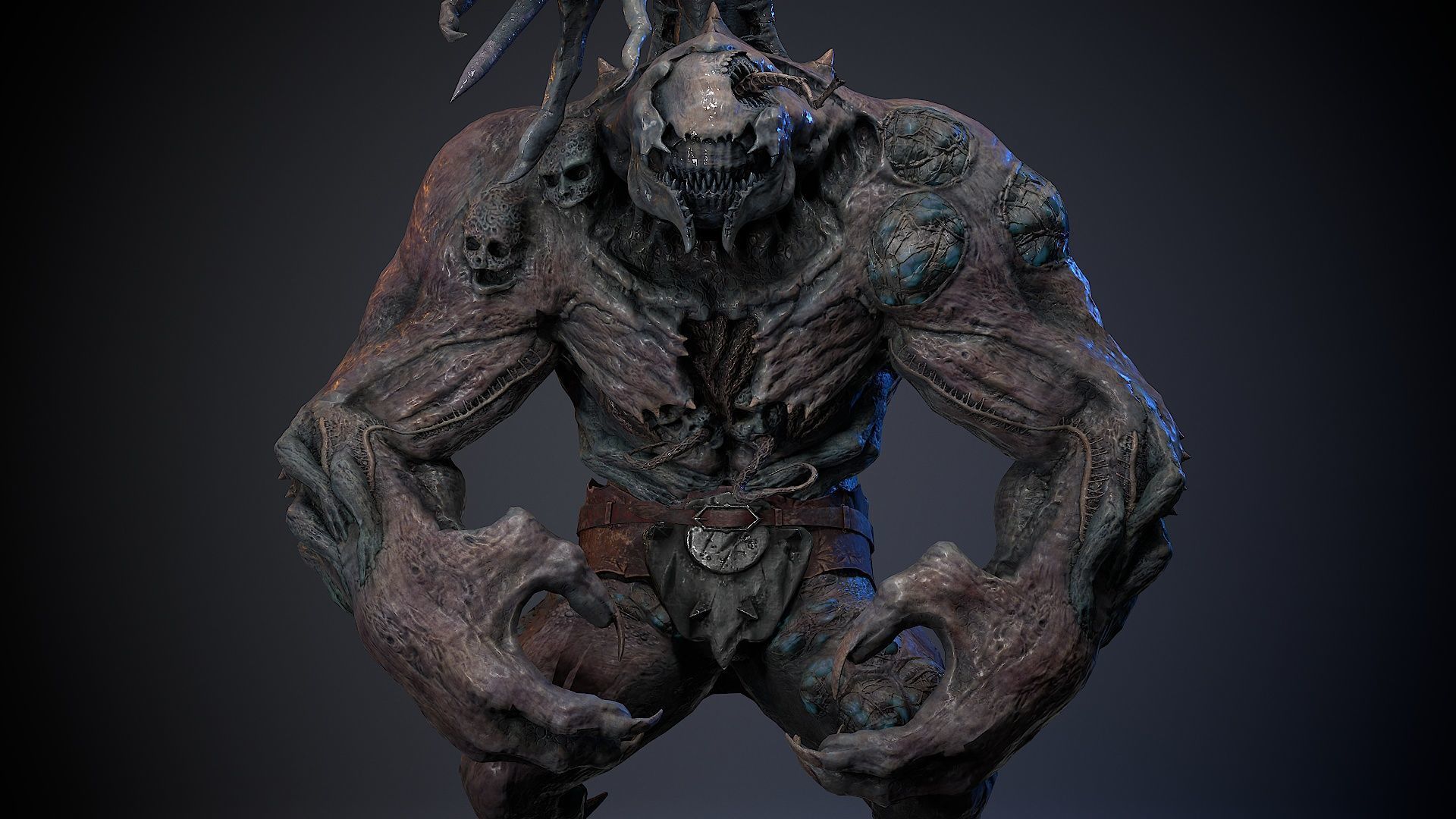 Mutant Monster 10 Low-poly 3D model_11