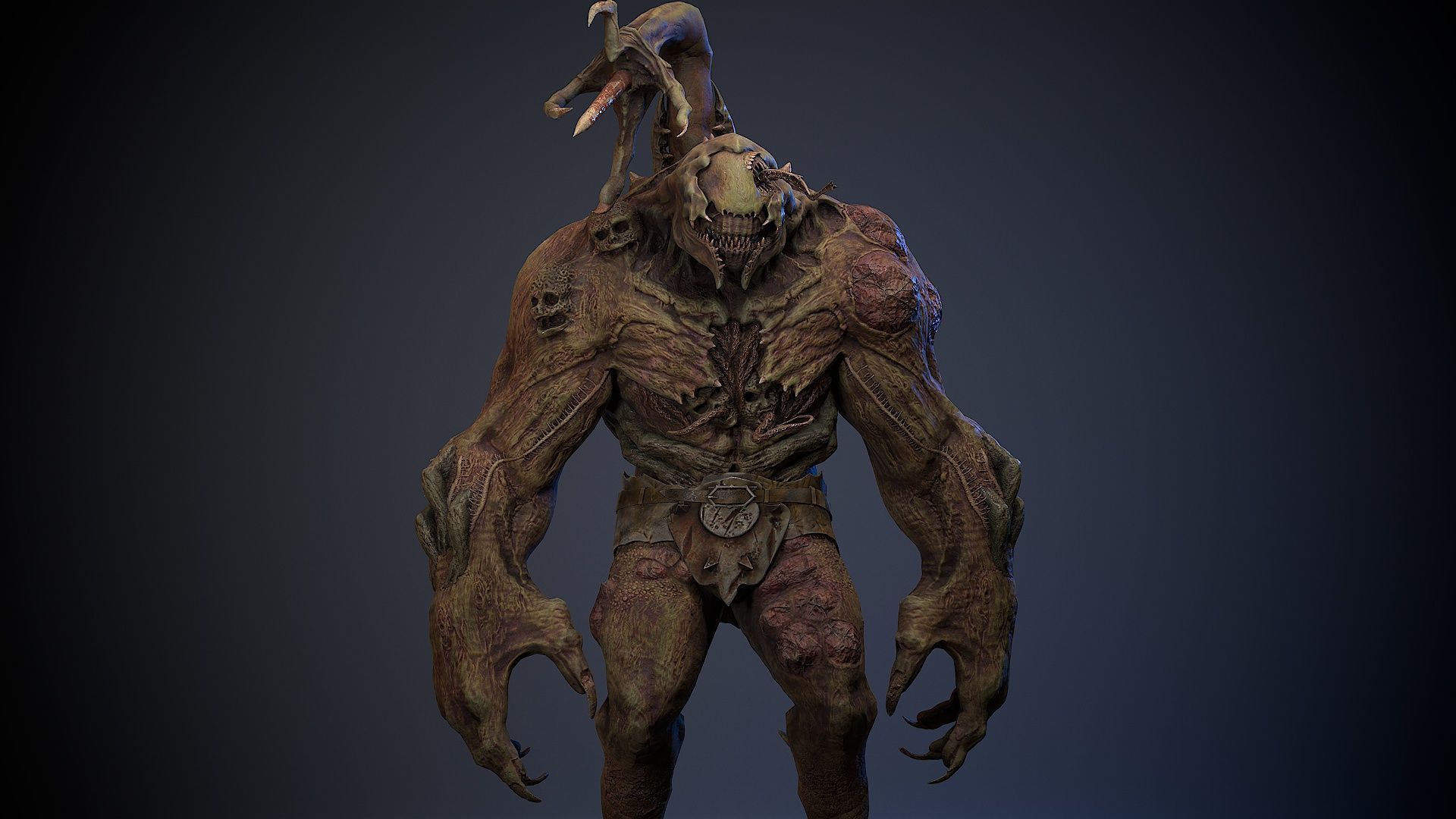 Mutant Monster 10 Low-poly 3D model_14