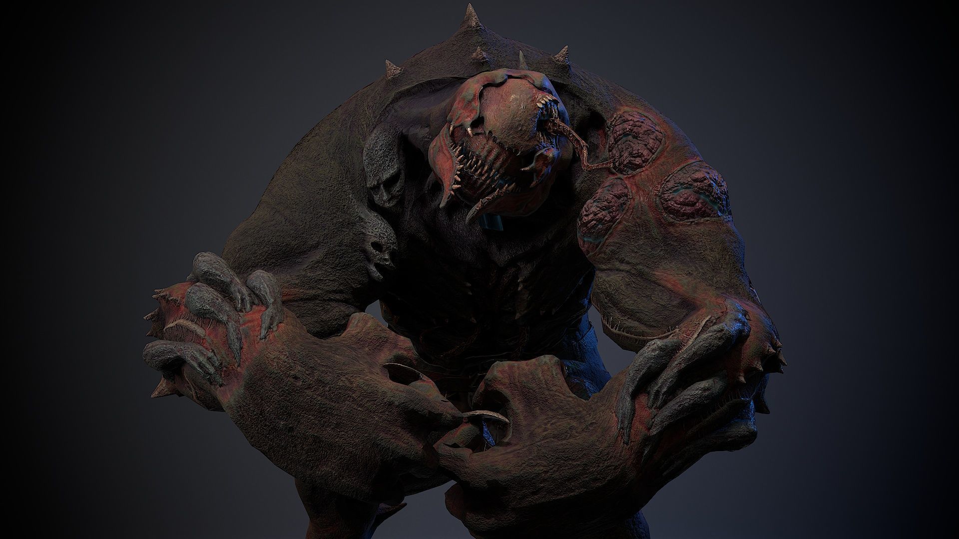 Mutant Monster 10 Low-poly 3D model_12