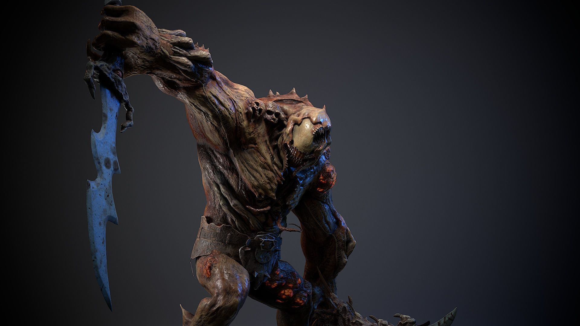 Mutant Monster 10 Low-poly 3D model_17