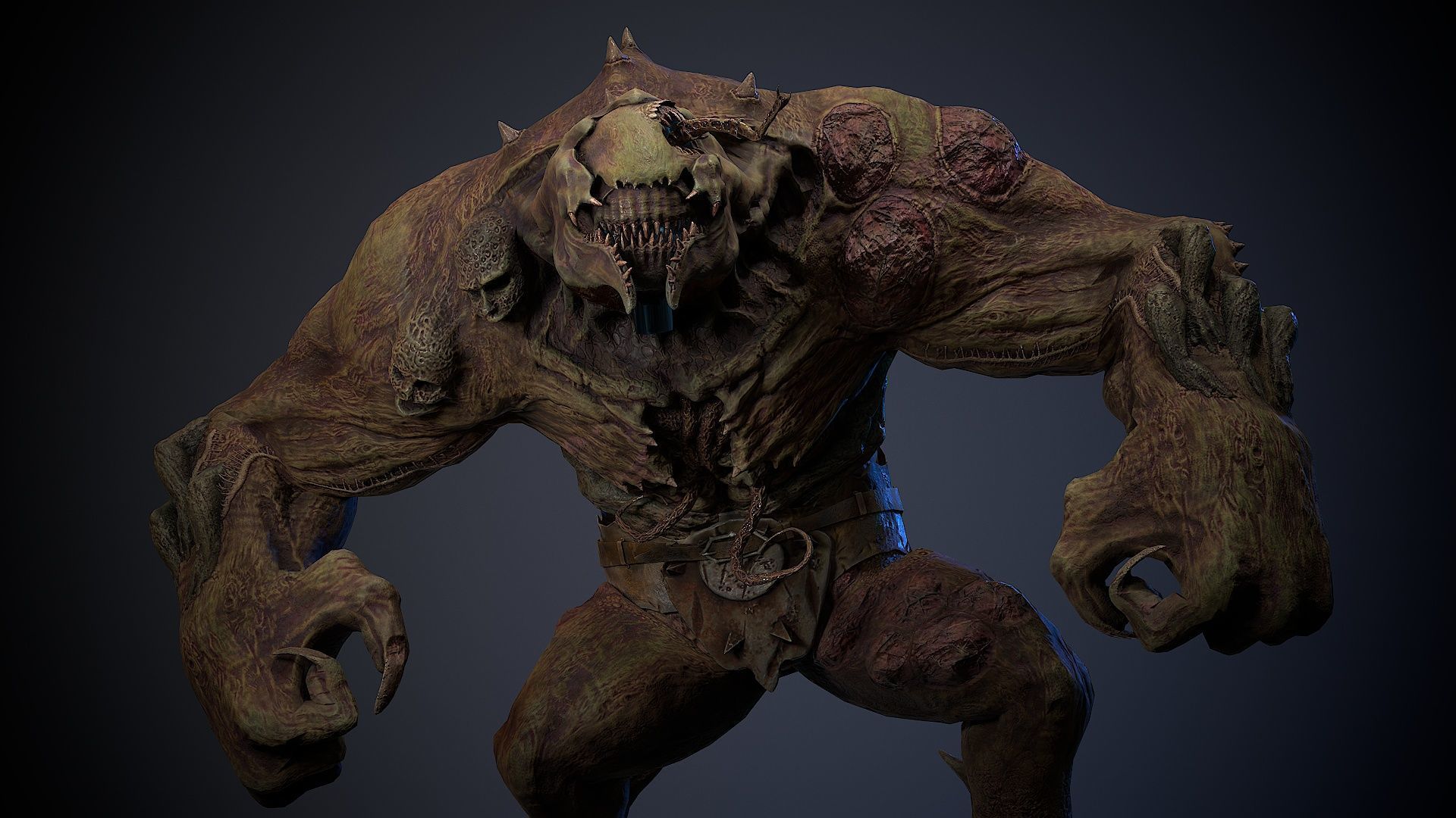 Mutant Monster 10 Low-poly 3D model_15