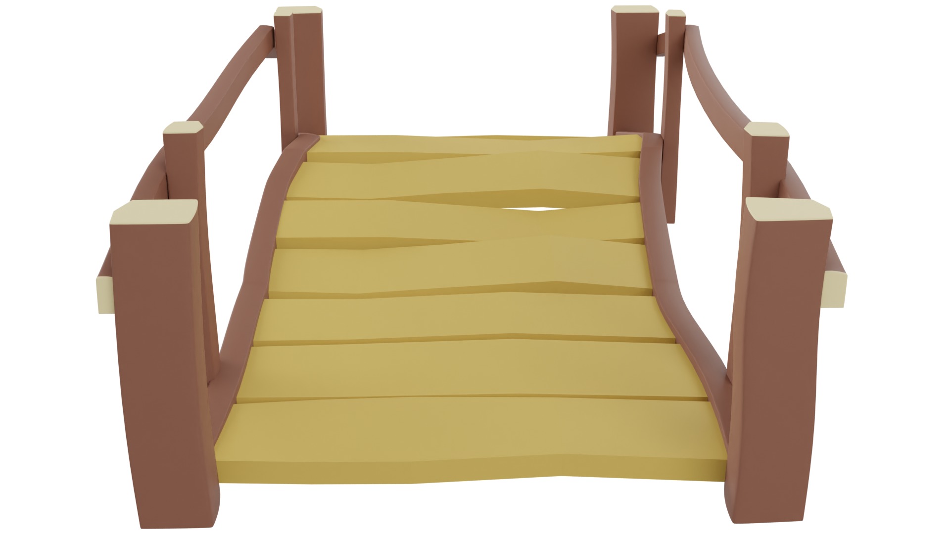 Bridge Cartoon 3D model_7