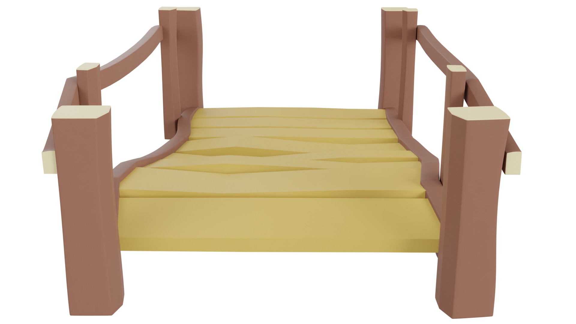 Bridge Cartoon 3D model_3