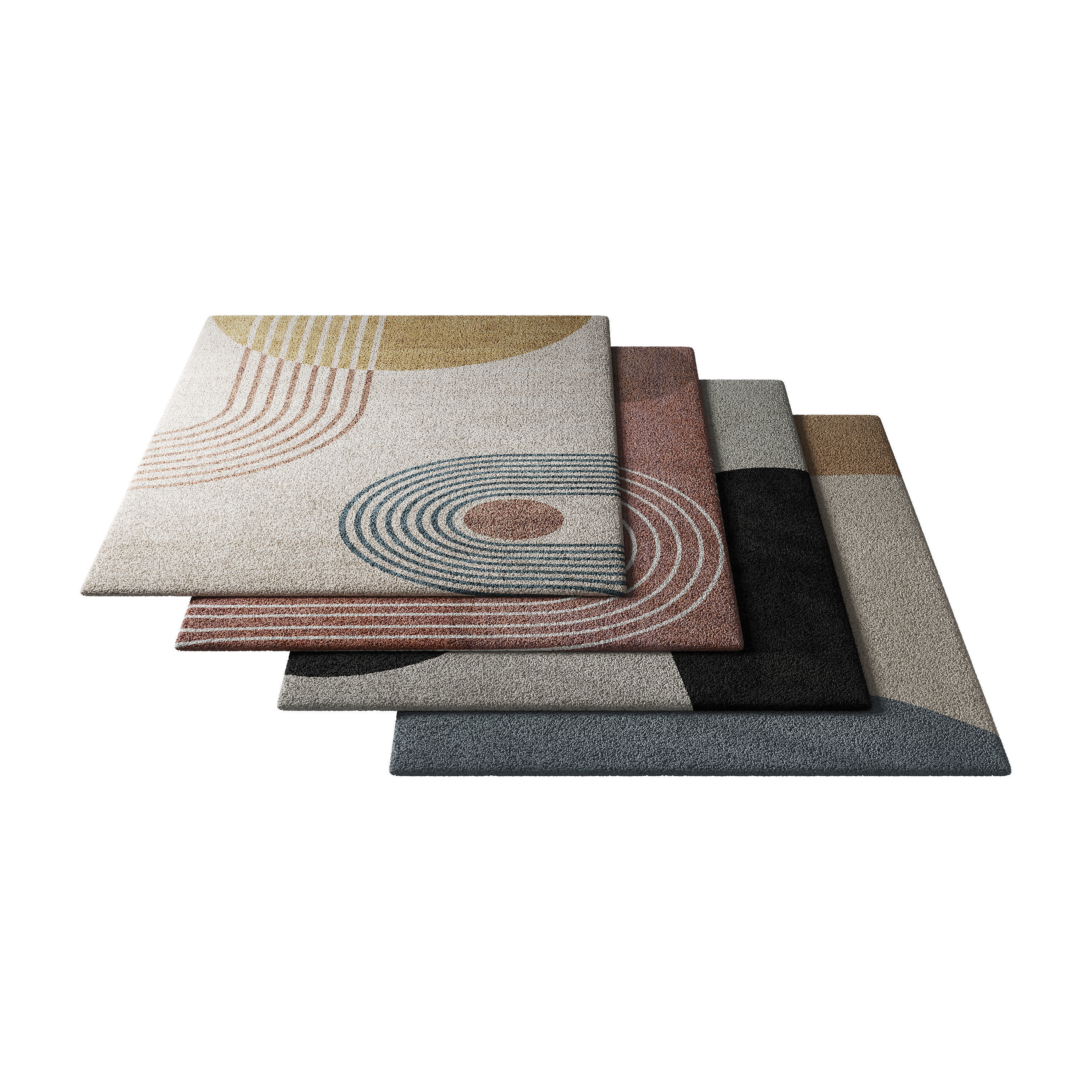 Rug Set 04 3D model_1