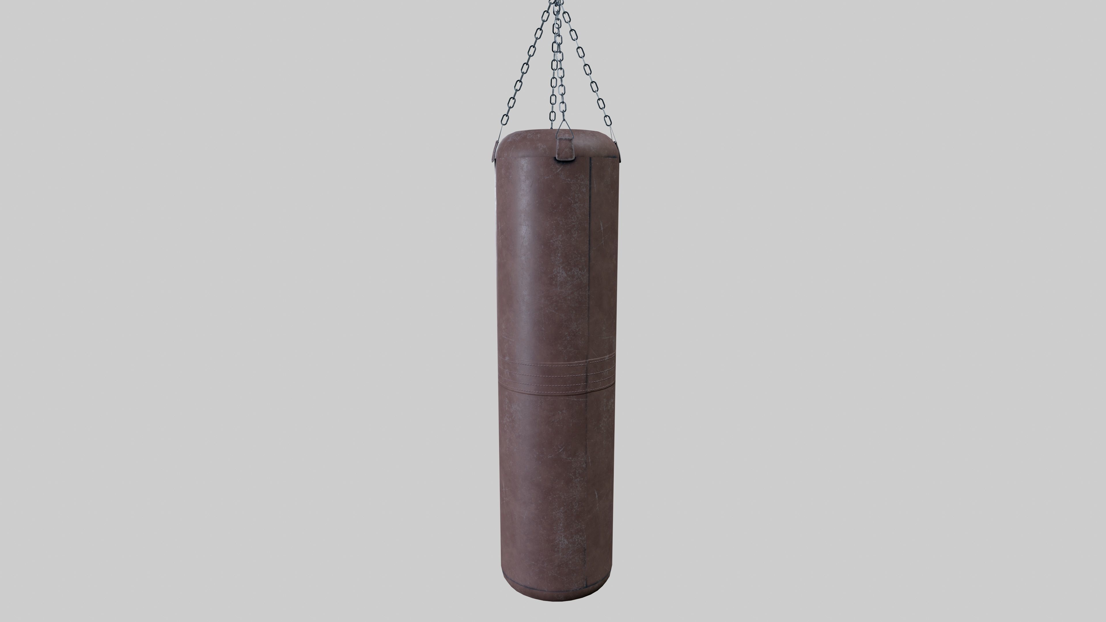 Punching Bag Low-poly 3D model_2