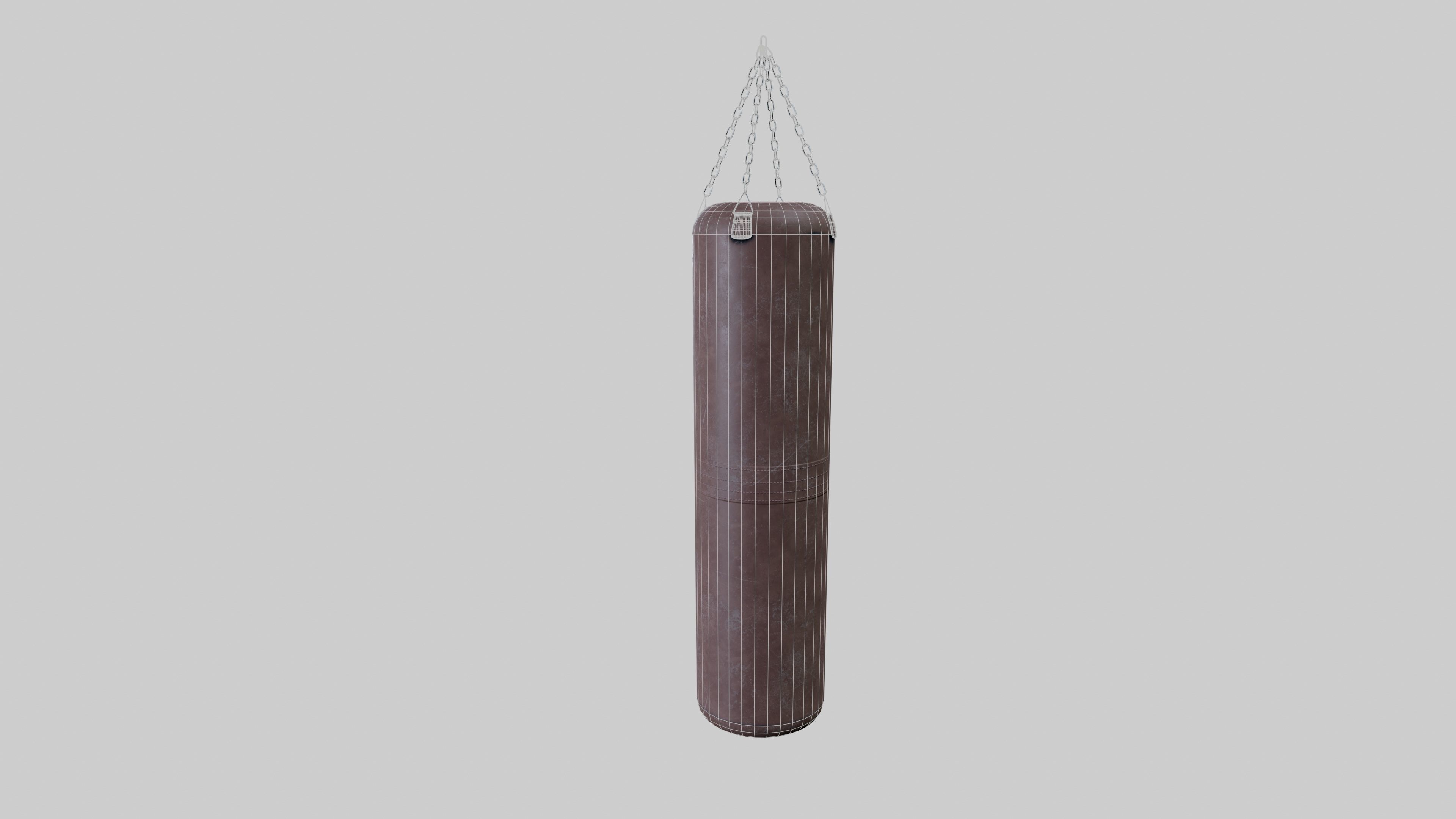 Punching Bag Low-poly 3D model_6