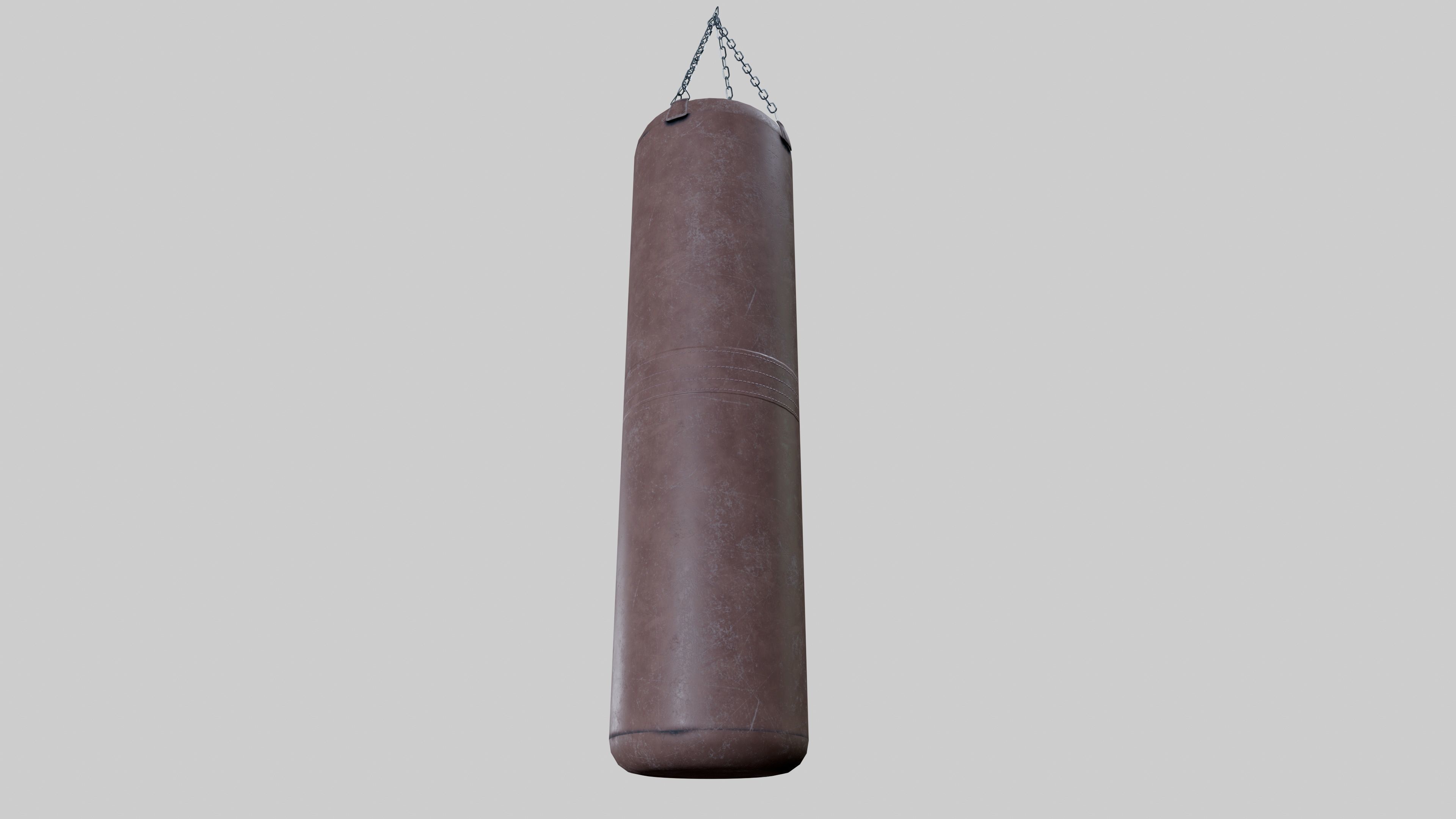 Punching Bag Low-poly 3D model_4