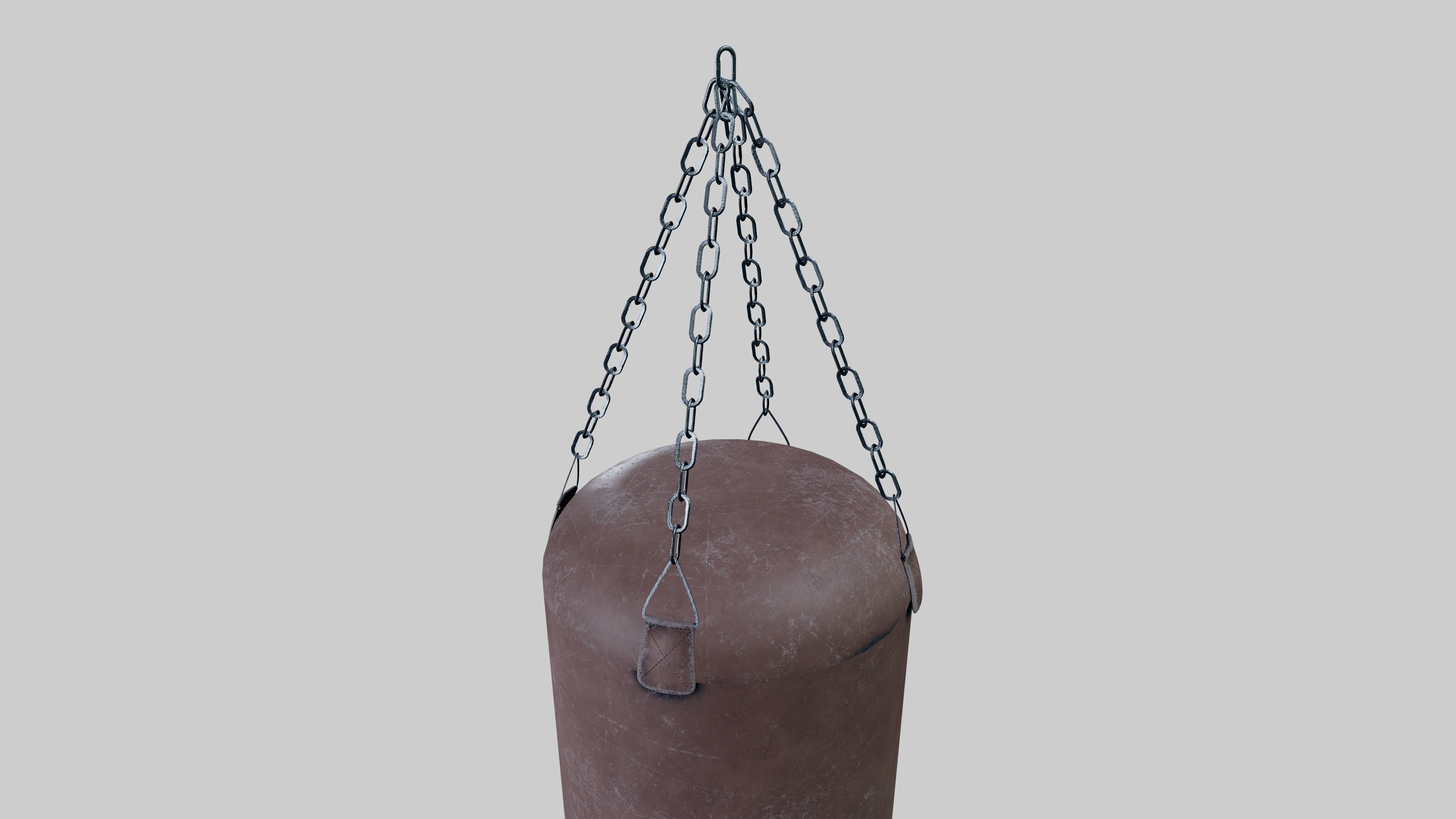 Punching Bag Low-poly 3D model_5