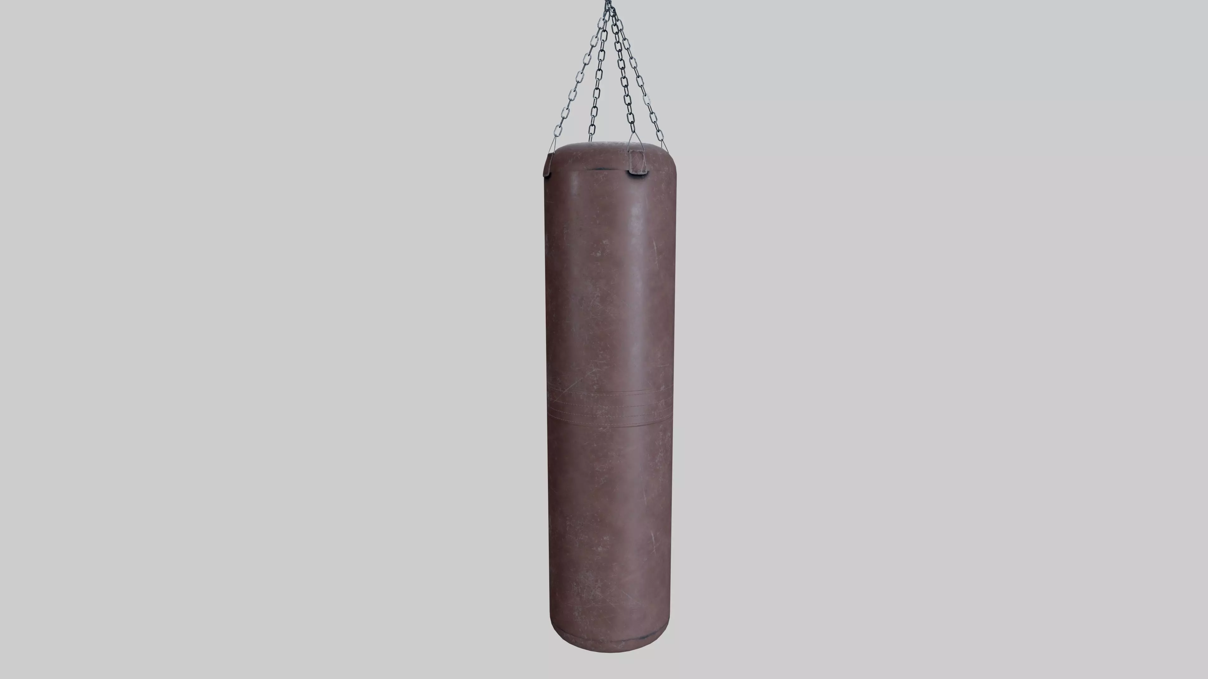 Punching Bag Low-poly 3D model_0