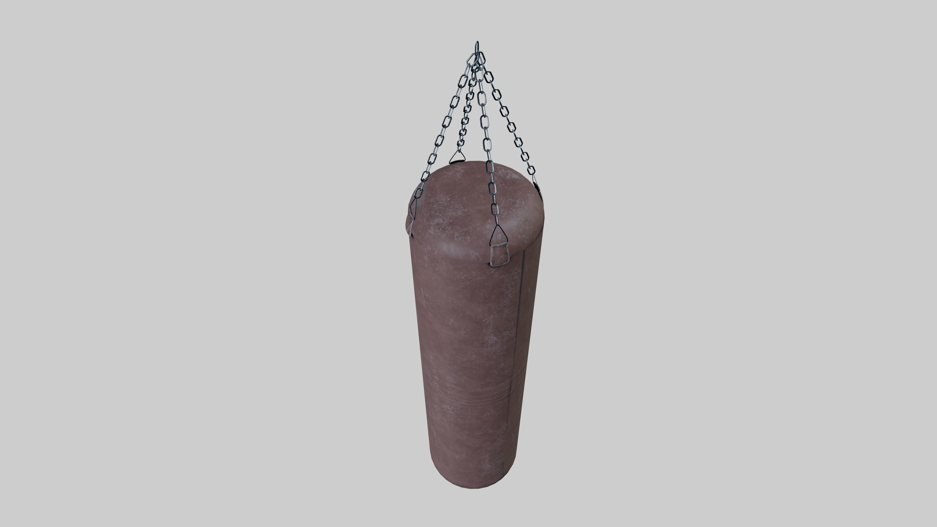Punching Bag Low-poly 3D model_3