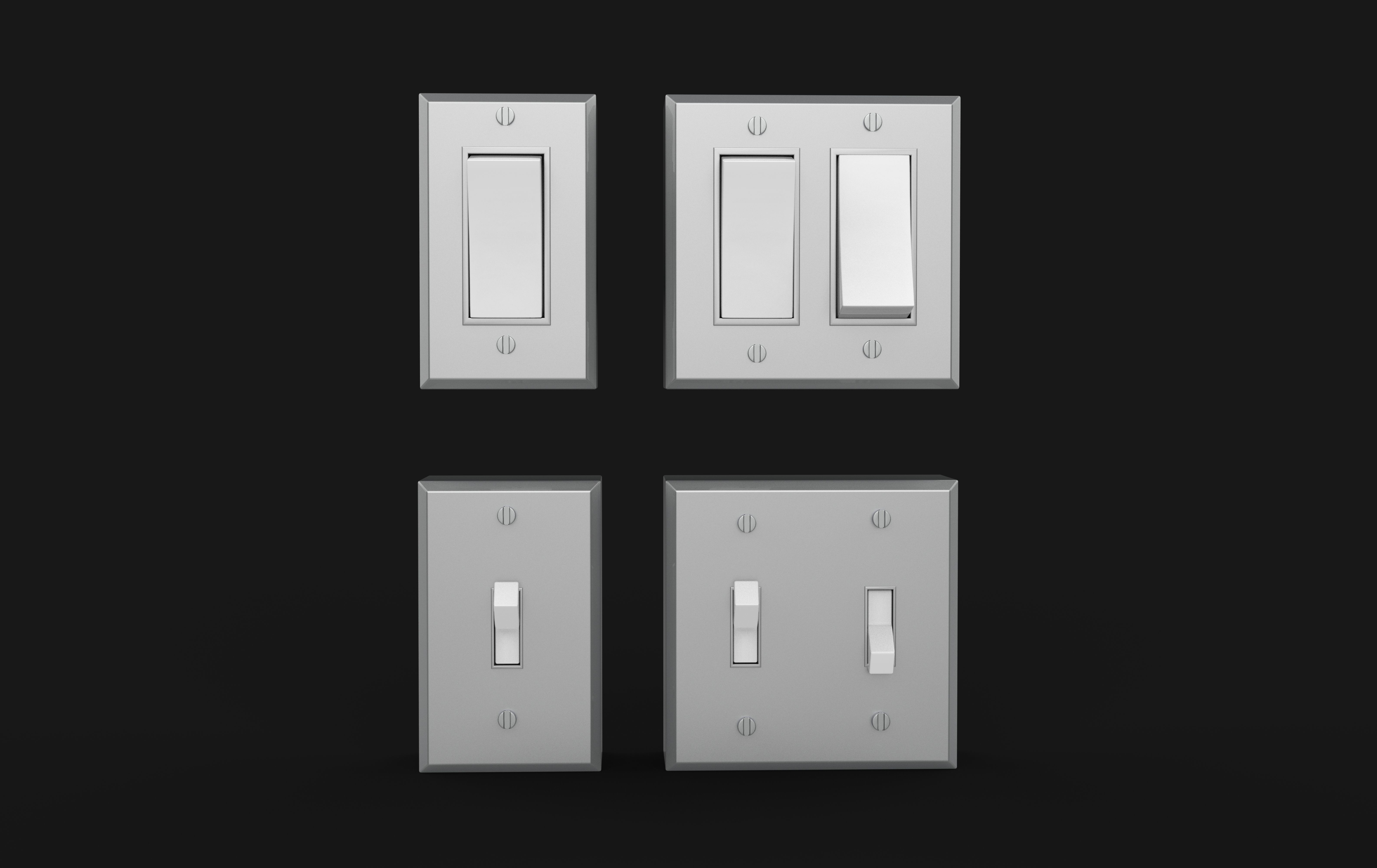 Electrical Switch 3D model_2
