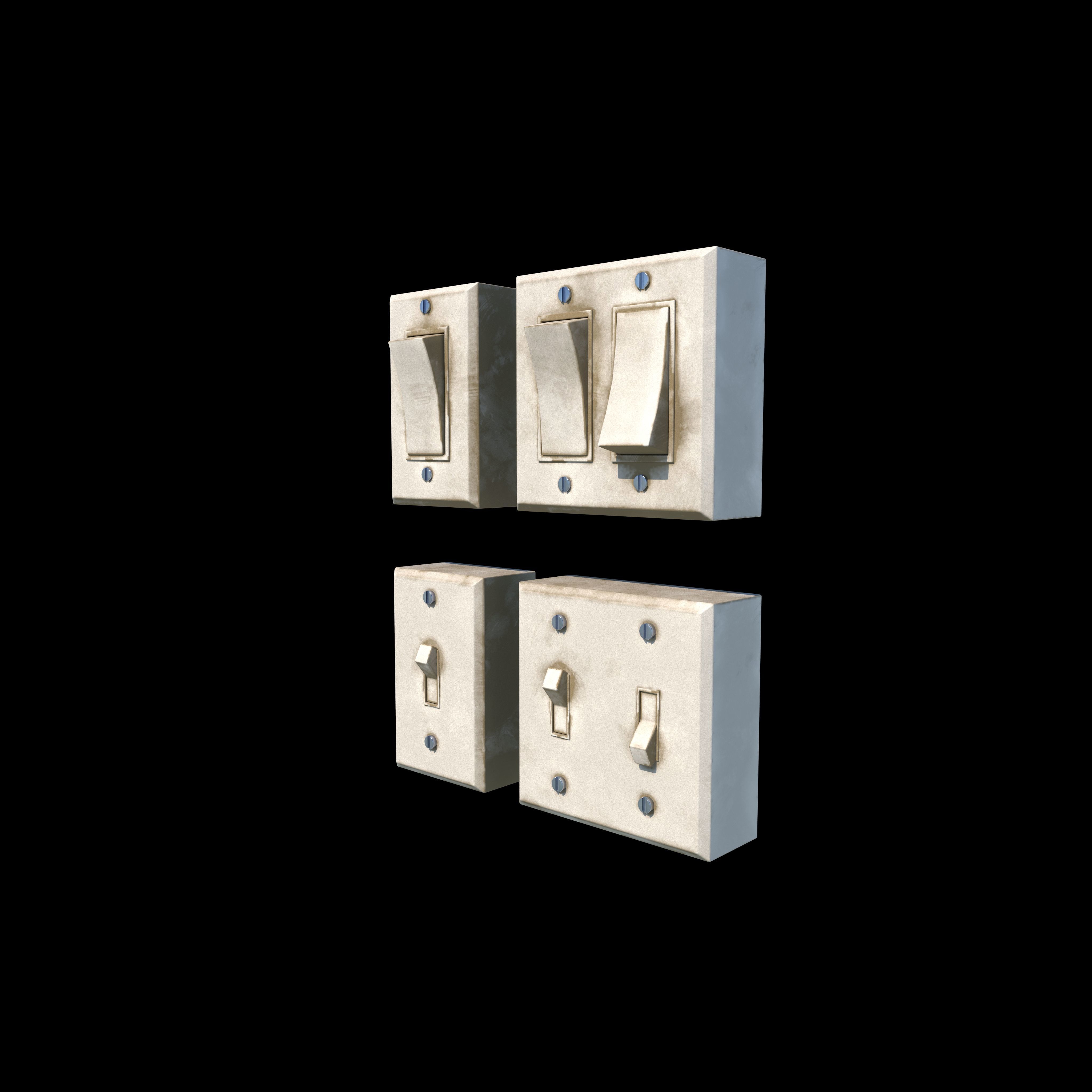 Electrical Switch 3D model_4