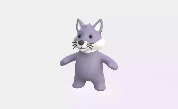 Little animal baby - Wolf cute - Character023