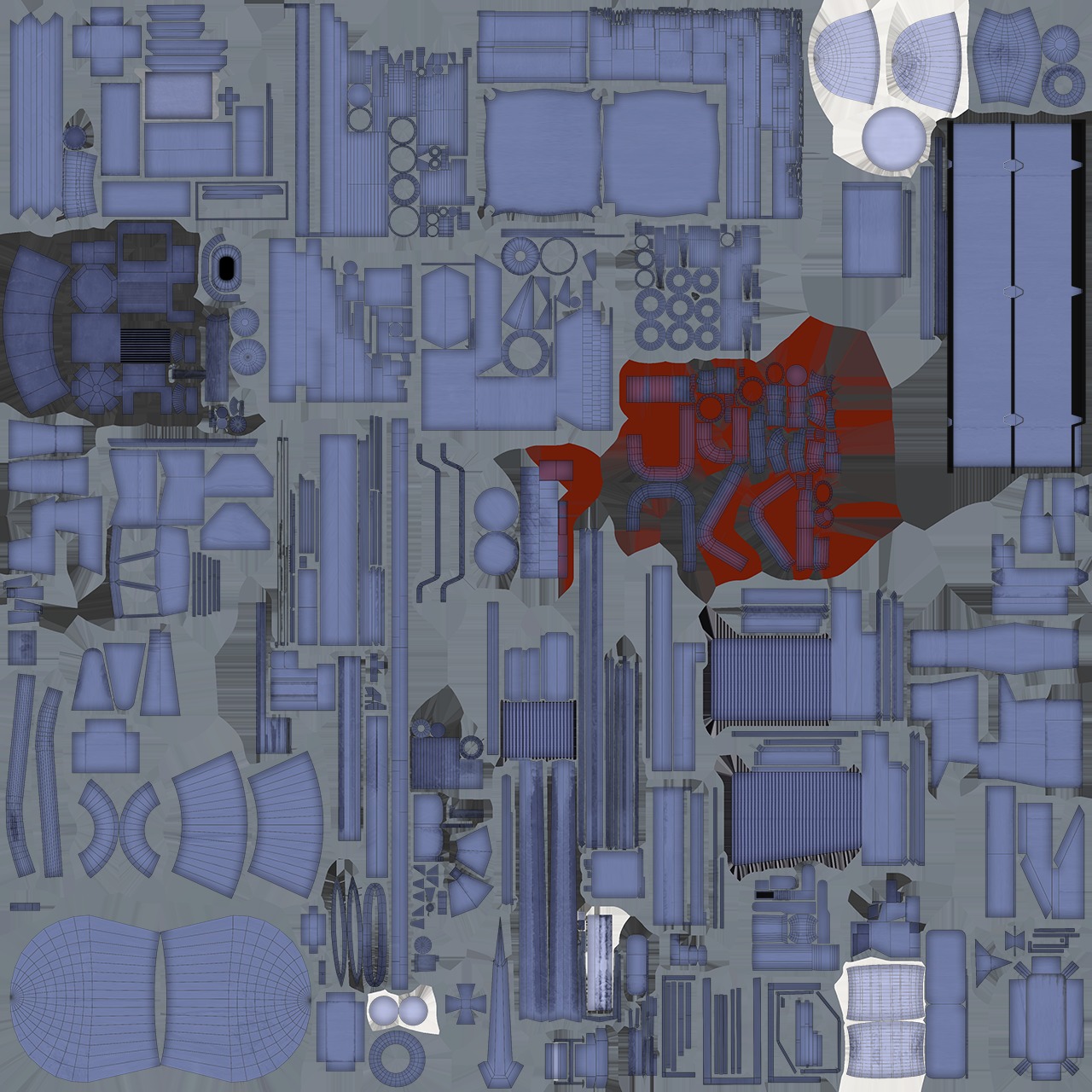F125 Baden Wuerttemberg class frigate game ready Low-poly 3D model_12