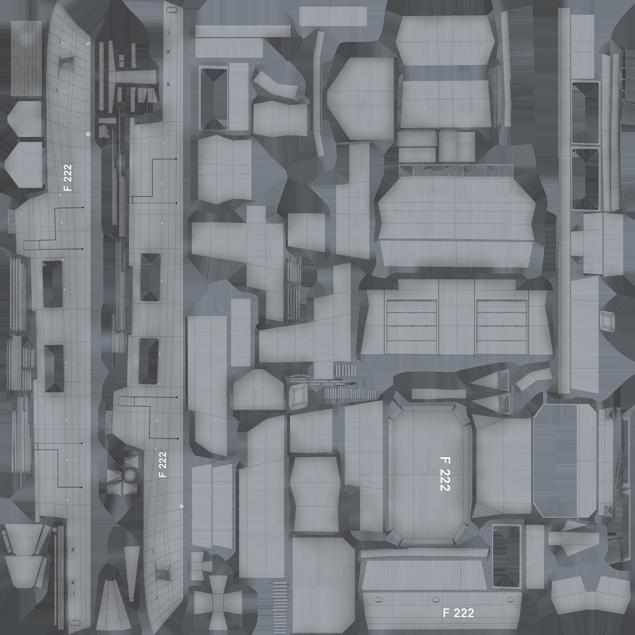 F125 Baden Wuerttemberg class frigate game ready Low-poly 3D model_13