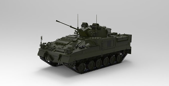 Warrior tracked armoured vehicle 3D model