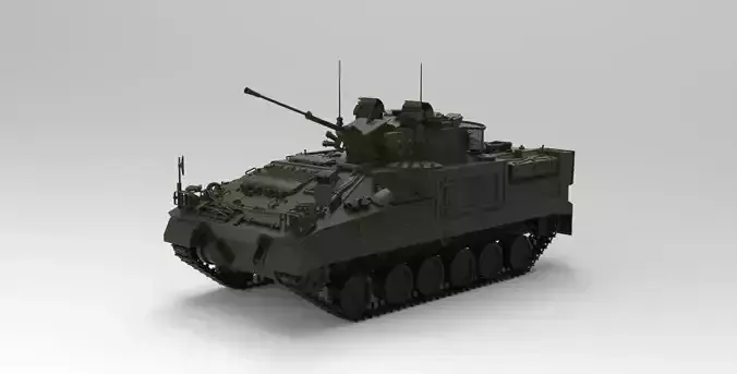 Warrior tracked armoured vehicle