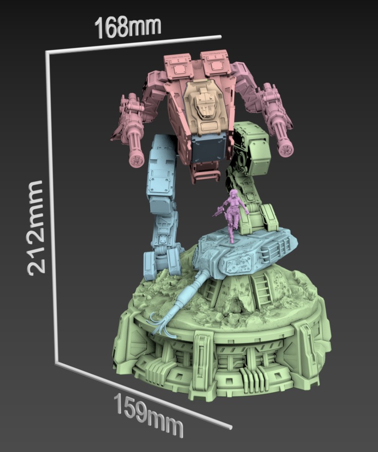 Wolverine Static 100mm Set 3D print model_13
