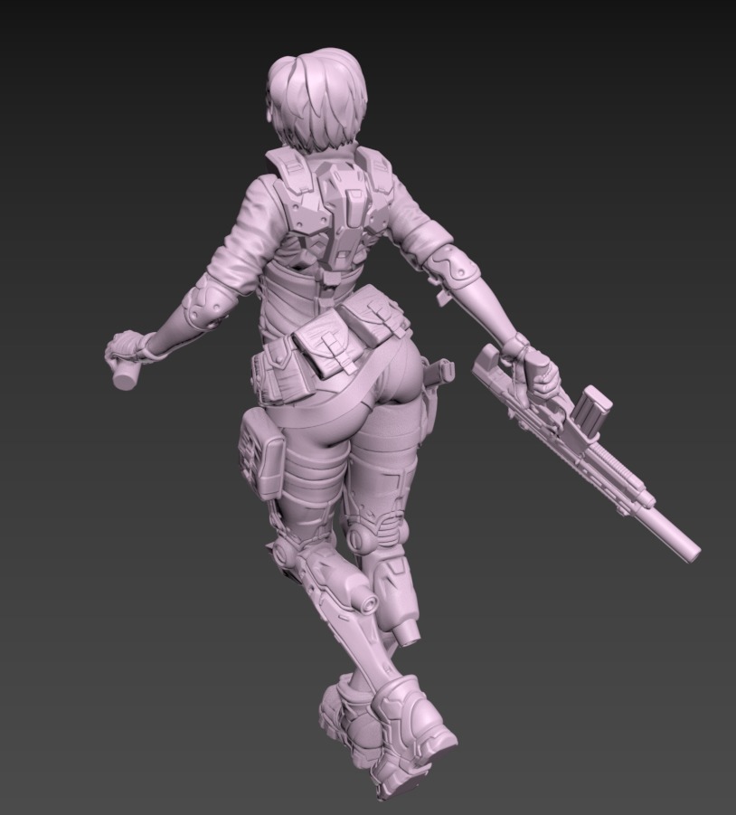 Wolverine Static 100mm Set 3D print model_12