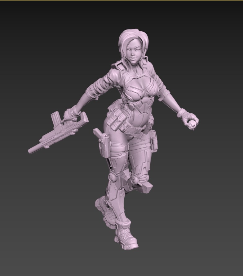 Wolverine Static 100mm Set 3D print model_11