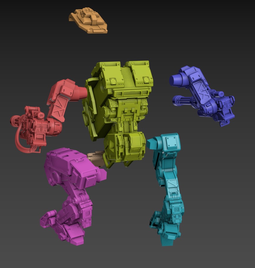 Wolverine Static 100mm Set 3D print model_10