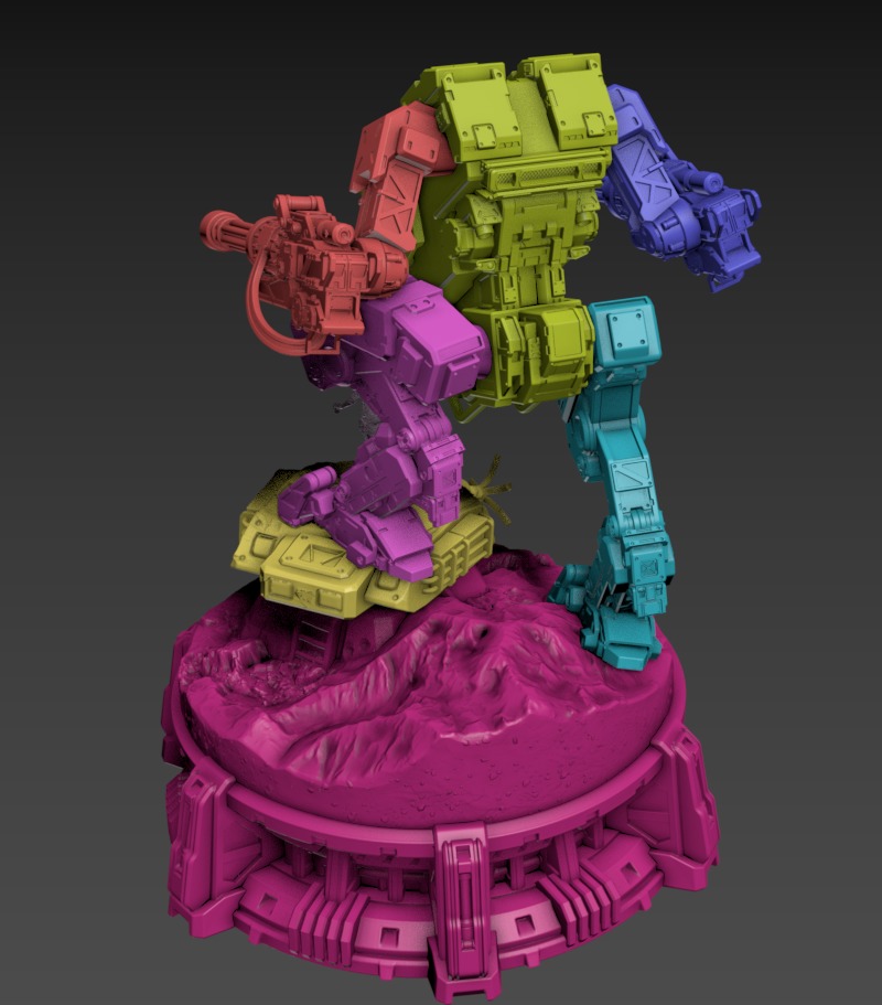 Wolverine Static 100mm Set 3D print model_7