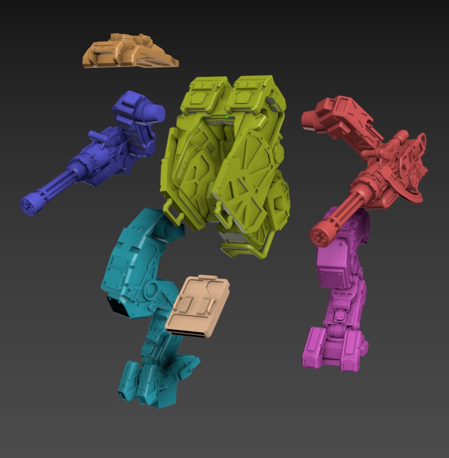 Wolverine Static 100mm Set 3D print model_9