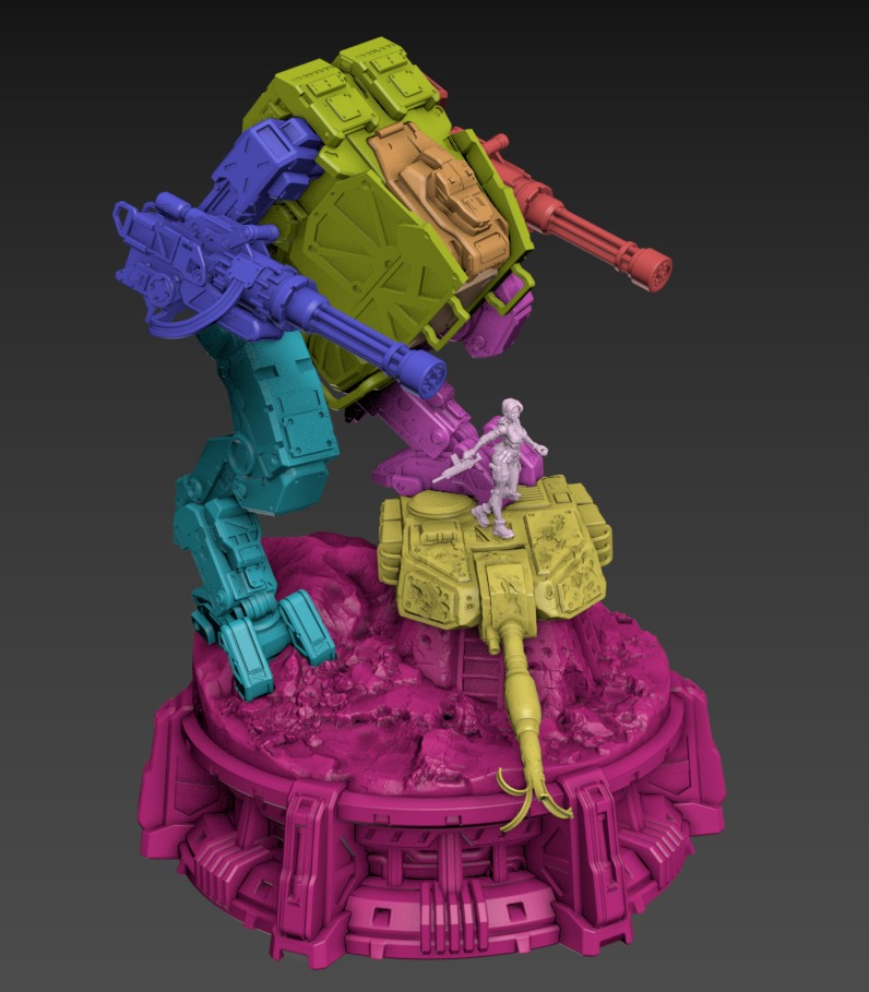 Wolverine Static 100mm Set 3D print model_6