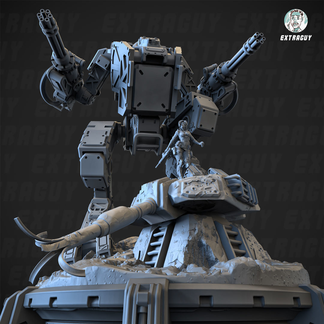 Wolverine Static 100mm Set 3D print model_3