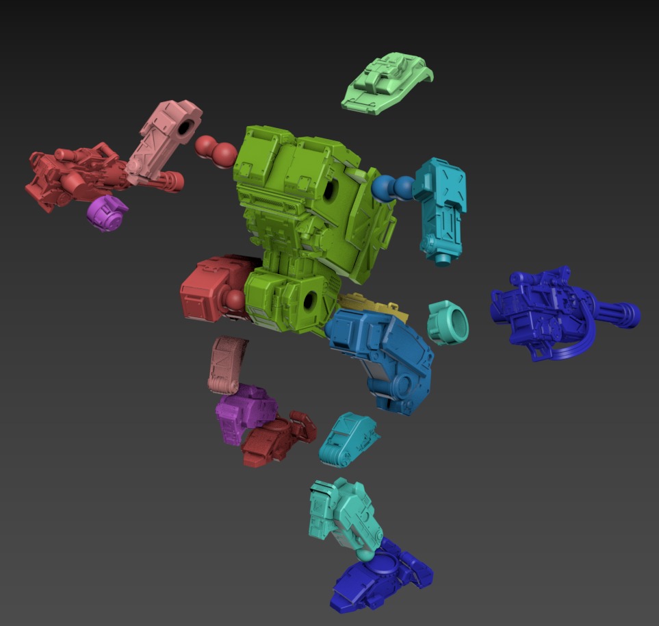 Wolverine Poseable 100mm Set 3D print model_11