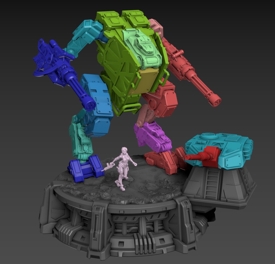 Wolverine Poseable 100mm Set 3D print model_5