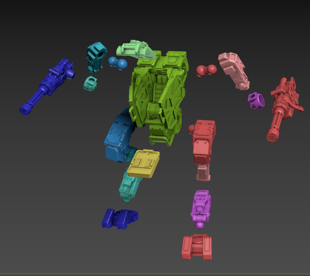 Wolverine Poseable 100mm Set 3D print model_10